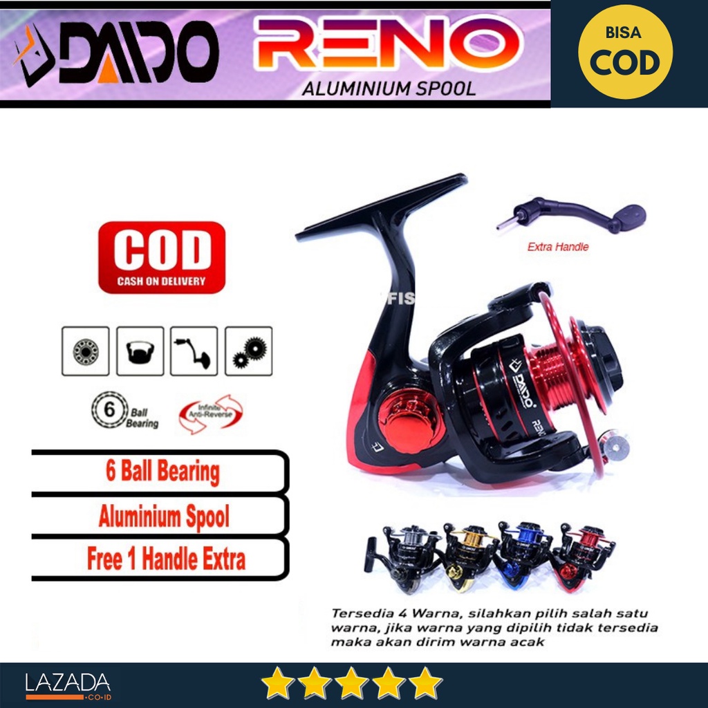 Reel Pancing Daido Reno Extra Hand Ready 1000 2000 3000 4000 6000