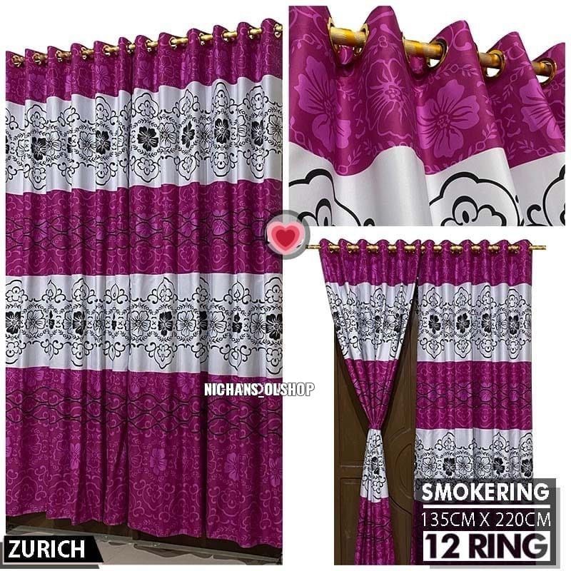 GORDEN SMOKRING 12 RING WARNA UNGU MAGENTA / GORDEN HORDENG MURAH MOTIF ZURICH BELLATRIX