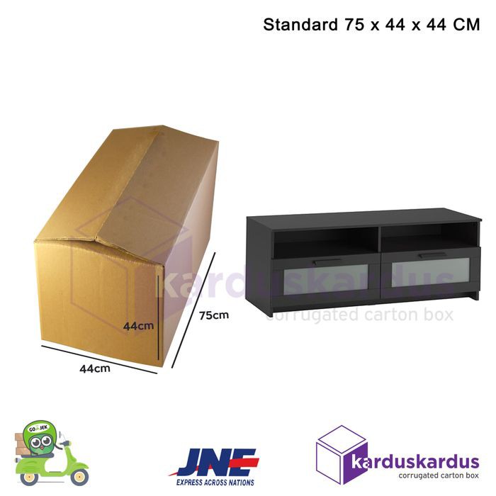 

KARDUS | BOX | KARTON PACKING ( 75 x 44 x 44 ) TERBESAR DAN KUAT POLOS