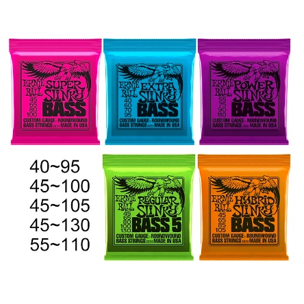 Senar Bass Ernieball Slinky 4 &amp; 5 Senar Ernie Ball Bass Guitar Slinky