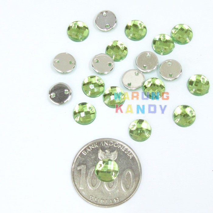 Diamon Akrilik Bulat 8mm ECER 100pc