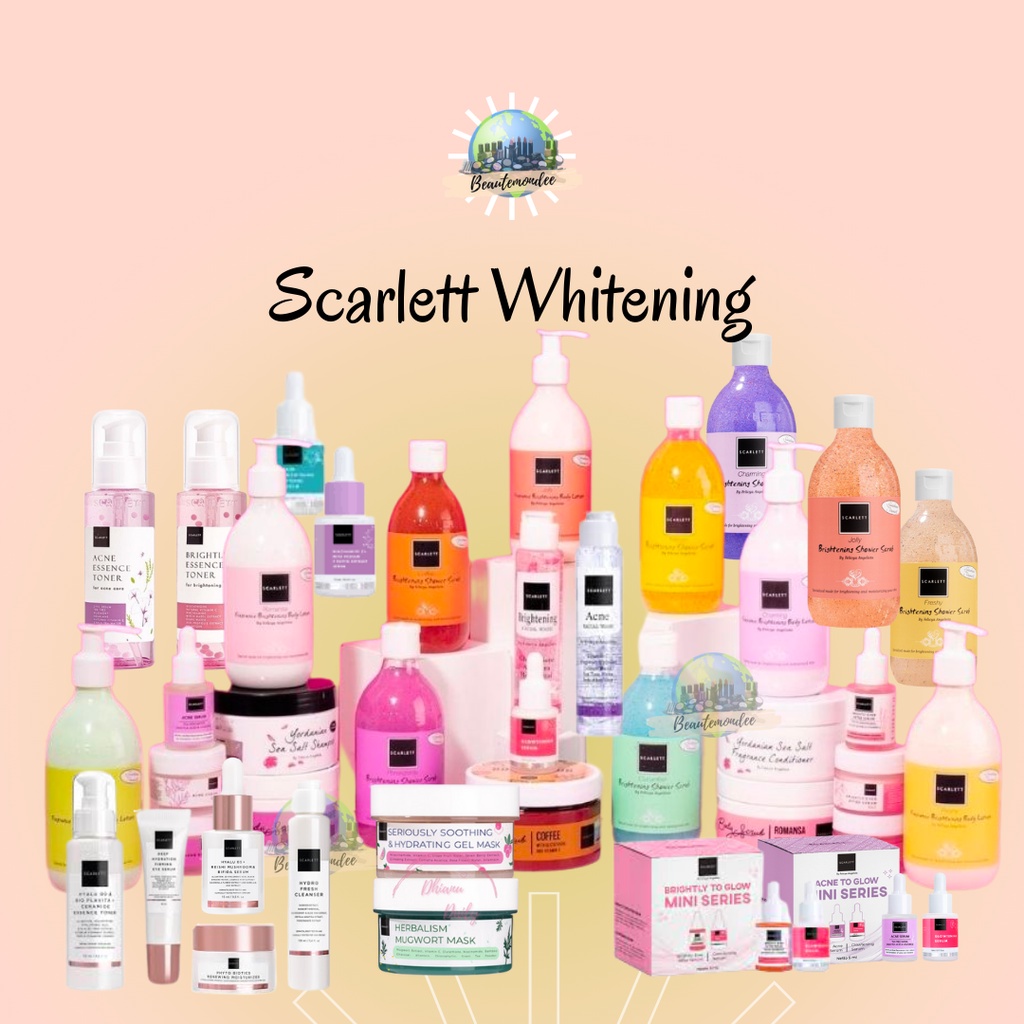[FREE GIFT] Scarlett Whitening Body Lotion Charming Jolly Romansa/ Lulur/ Sabun/ Serum/ Toner/ Shamp