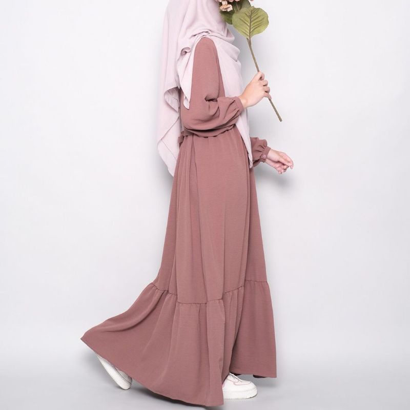 [SISTRSIDE] [Sofia Dress] [Mauve] Daily Dress/Homedress/Gamis Polos/Gamis Rayon/Gamis Rayon Polos/Ga