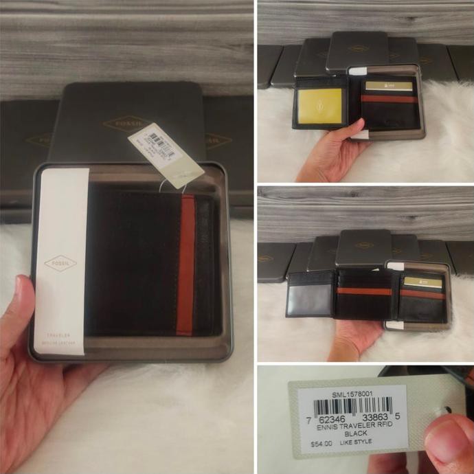 Buruan Dompet Kulit Fossil Original. Man Wallet With Box Berkualitas