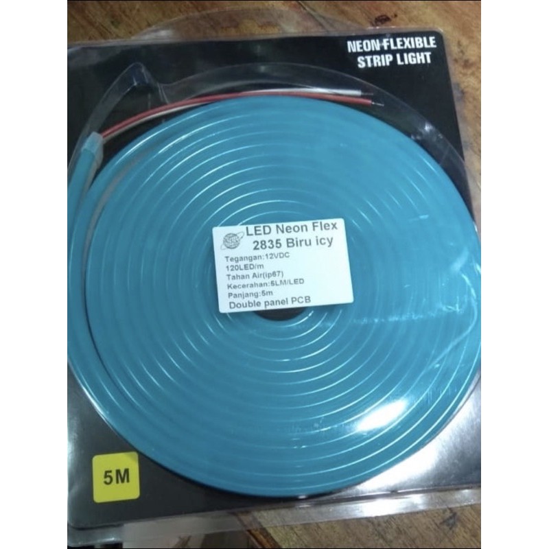 LED Neon Flex Flexible Strip Light 12V -  Warna - 5 Meter