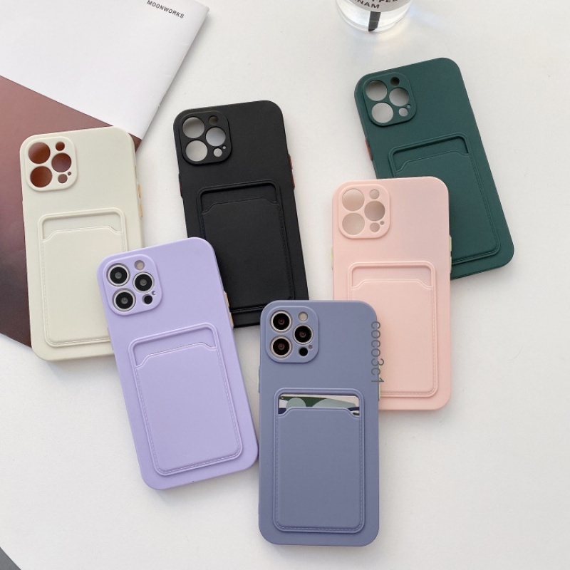 Soft case Desain Kartu Liquid Untuk iphone 13 12 11 Pro Max XS XR 8plus iphone 12pro12pro Max 7 8 Plus X XS XR XSMAX