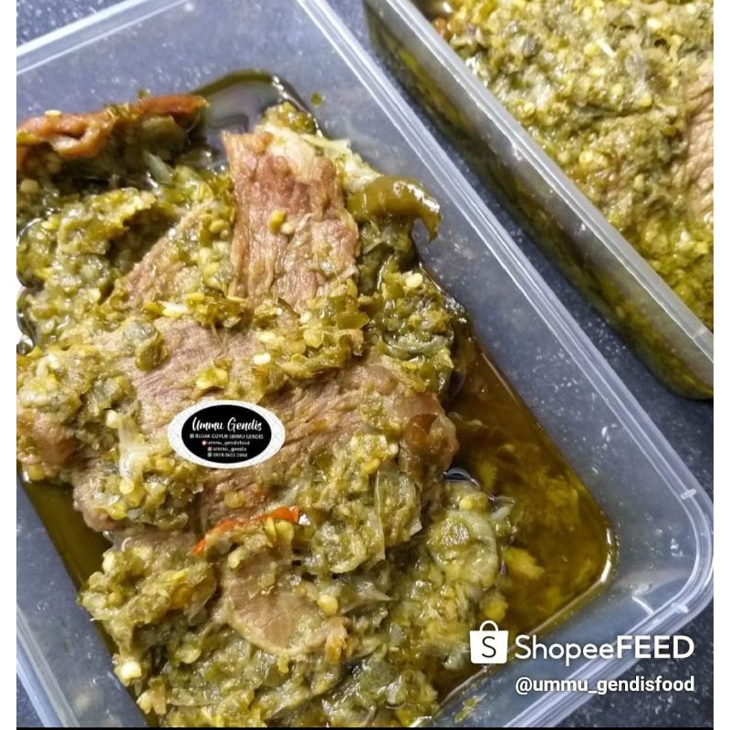 

Dendeng Lado Ijo 380gr Frozen food