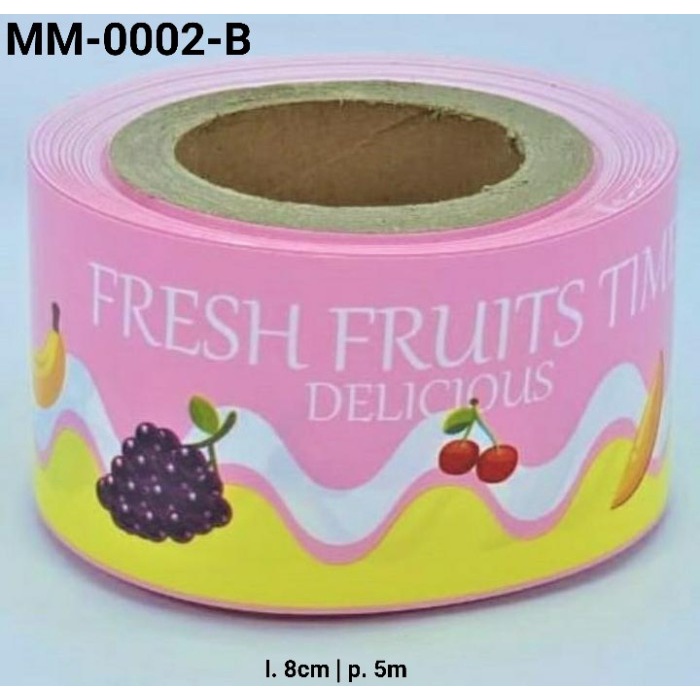 

GR-MM-0002 PLASTIK MIKA MOTIF BUAH PINGGIRAN CHEESE CAKE TIRAMISU 8CM PROMO TERBARU
