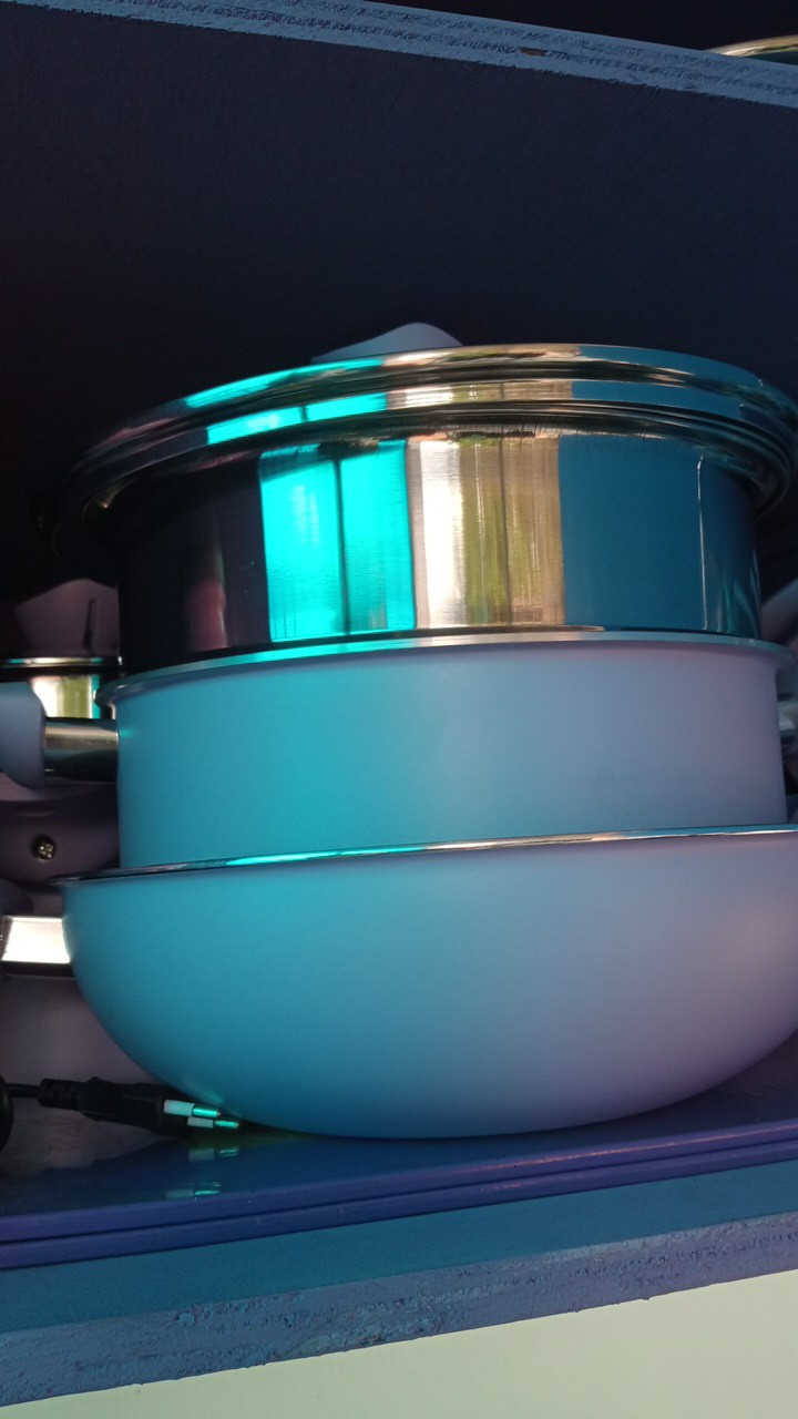 Panci Penggorengan Set / Wajan  Anti Lengket / 9pcs Cookware Set Pastel Supra I Ready Stock!!!