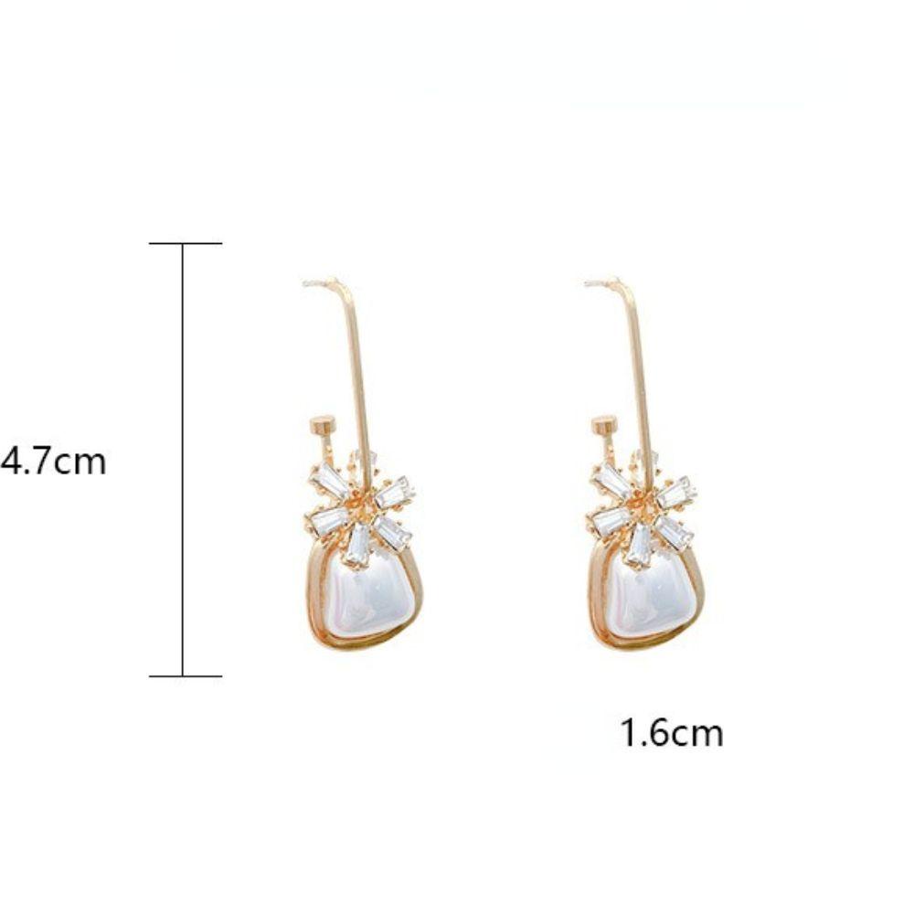 Mxbeauty Drop Menjuntai Anting Trendi High End Fashion Match Telinga Perhiasan Hadiah Yang Indah Temperamen Liontin Anting