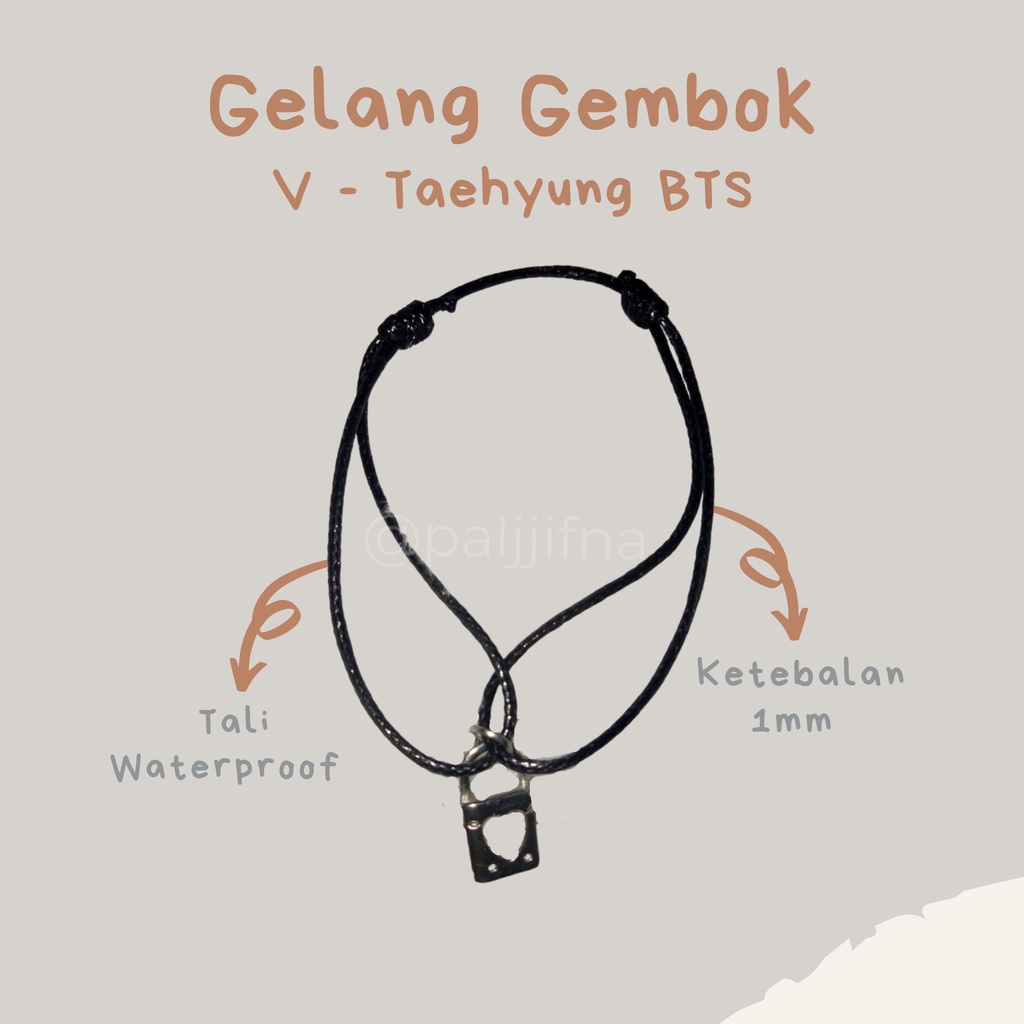 Gelang Gembok V (Taehyung) BTS