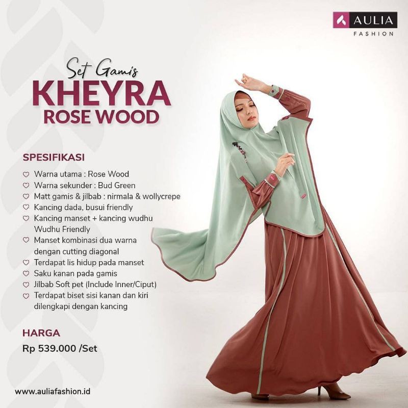 Gamis Aulia | Kheyra Rose Wood