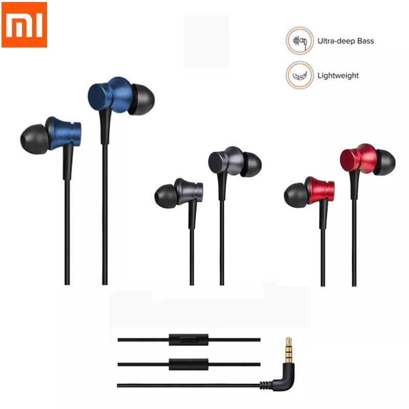 Handsfree Headset Earphone Universal Jack 3.5mm Ultra Deep Bass XIAOMI REDMI Mi Note 1 2 3 4 5 6 7 8 9