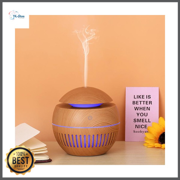 Taffware Ultrasonic Humidifier Aroma Essential Oil Diffuser Wood Design 130ml - KJR12 - Wooden