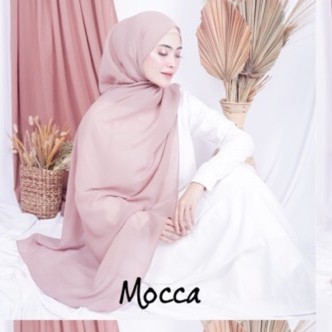 Bella Pashmina New  Fashion Muslim Pashmina Bella Double Hycon-Mocca