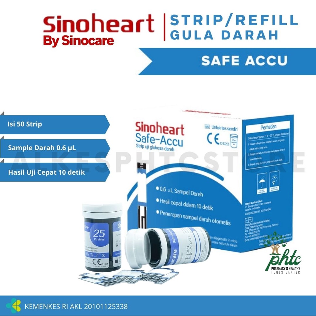 SINOCARE Safe-Accu Strip Uji Gula Darah