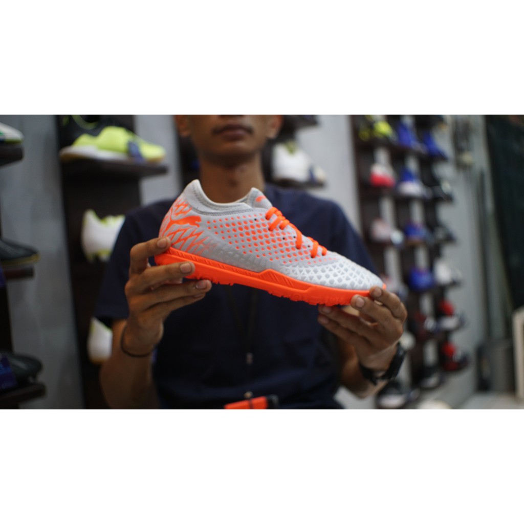 Sepatu Futsal Puma Future 4.4 IT - Glacial Blue/Red  Original