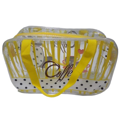 Promo Termurah Dompet kosmetik Uang Alat Tulis | Tas Make up serbaguna Plastik Bening PVC