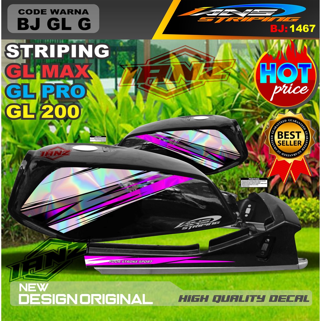 STICKER STRIPING GL 2000 HOLOGRAM / STRIPING GL PRO MAX VARIASI HOLOGRAM / STRIPING GL