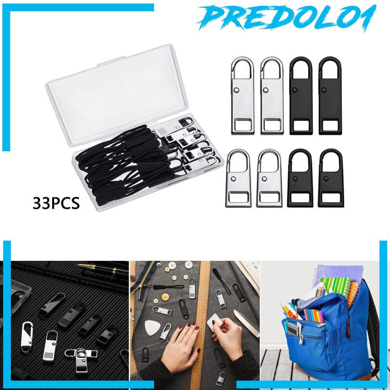 [PREDOLO1] 32Pcs Zipper Pull Detachable Premium Zipper Puller for Coat Backpacks Purse