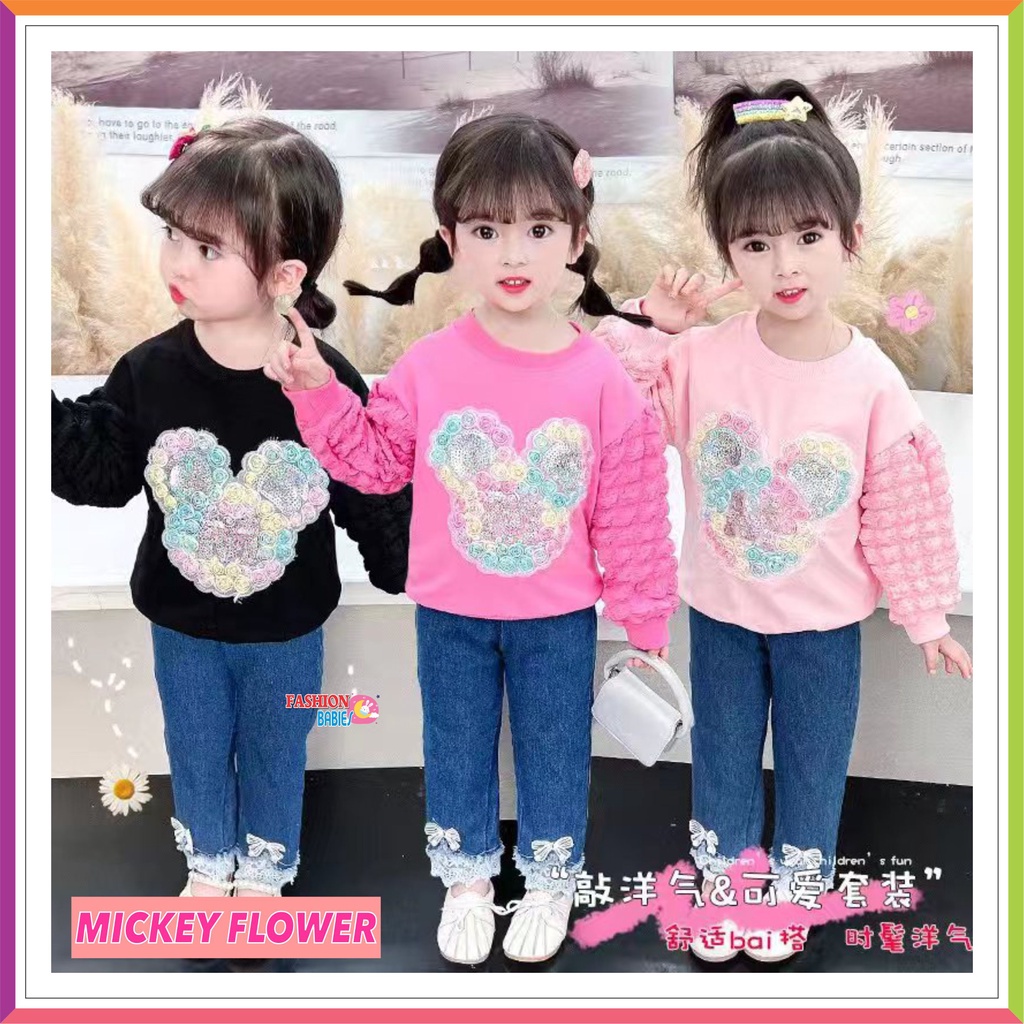 SETELAN BAYI PEREMPUAN IMPORT CELANA JEANS ❤ FashionBabies ❤