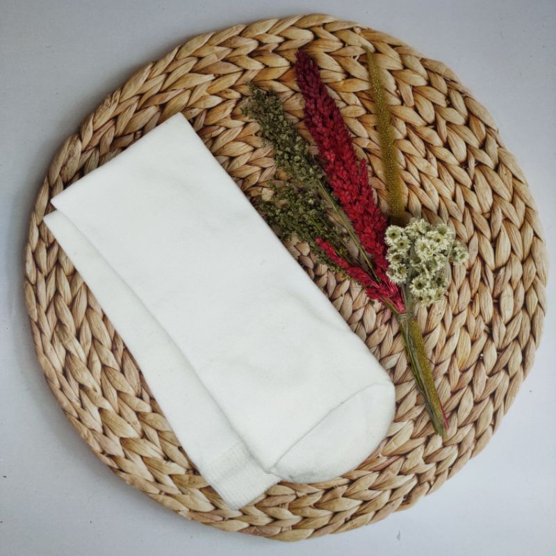 Kaos Kaki Muslim / Kaos Kaki Wudhu / Koskaki Wudhu Soka / Kaos Kaki Wudhu / Kaos Kaki Wudhu Soka-Putih