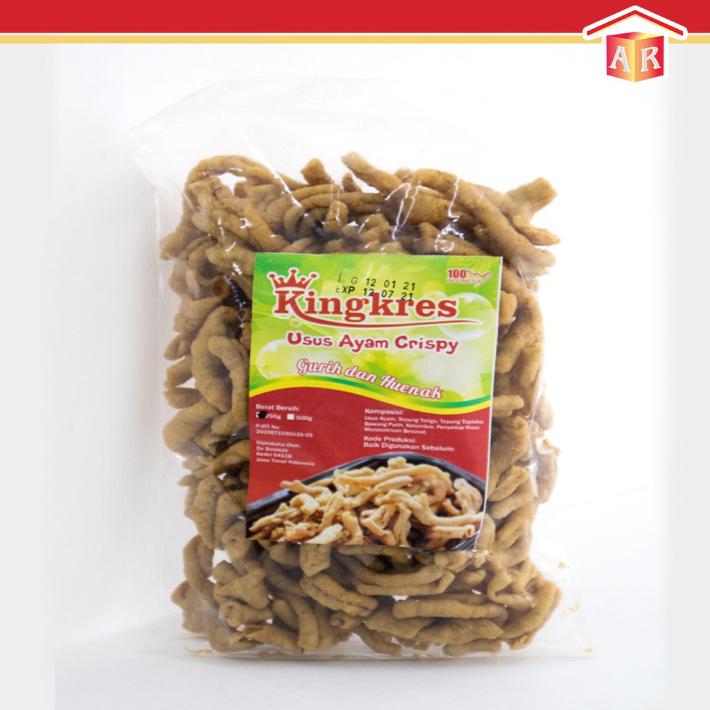 

Keripik Usus Ayam Crispy - Cemilan Oleh Oleh Khas Kediri