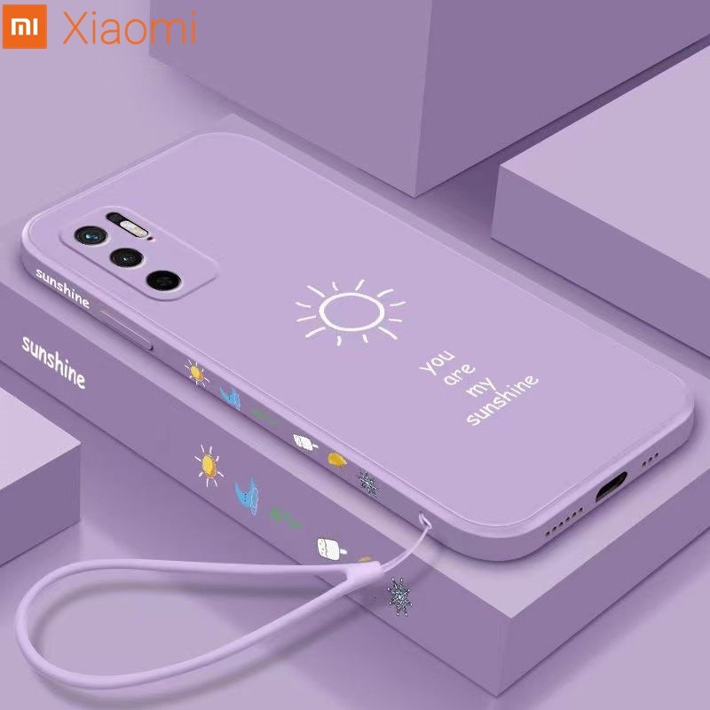 Case Poco F4 5G M4 Pro 4G Poco X3 GT Poco M3 Pro 5G Poco F3 F3 Pro Tali Motif Sunshine Silikon Print