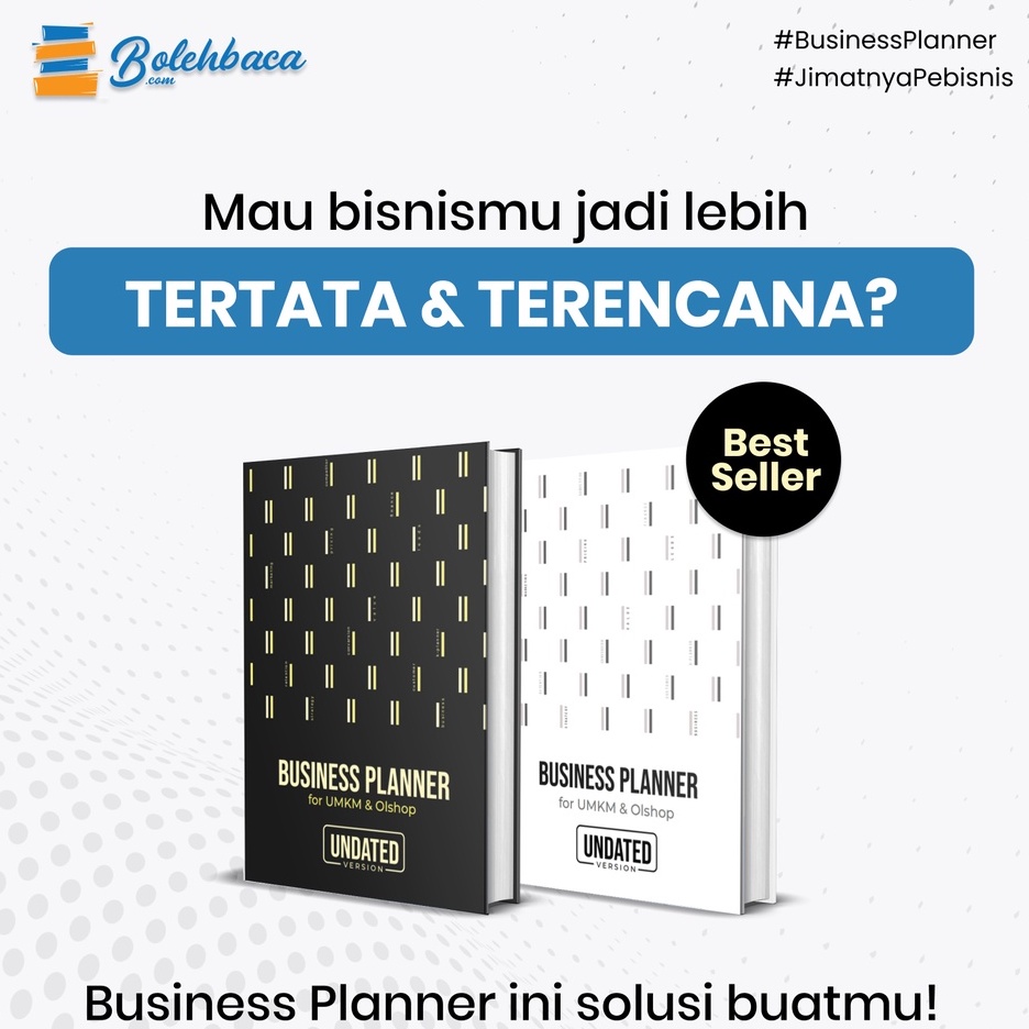 

BUSINESS PLANNER for UMKM dan Olshop by K-Planner (HARD COVER) || Daily Planner || Monthly Planner || Buku Penunjang Bisnis UMKM || Planner untuk Pebisnis Olshop || Buku Planner