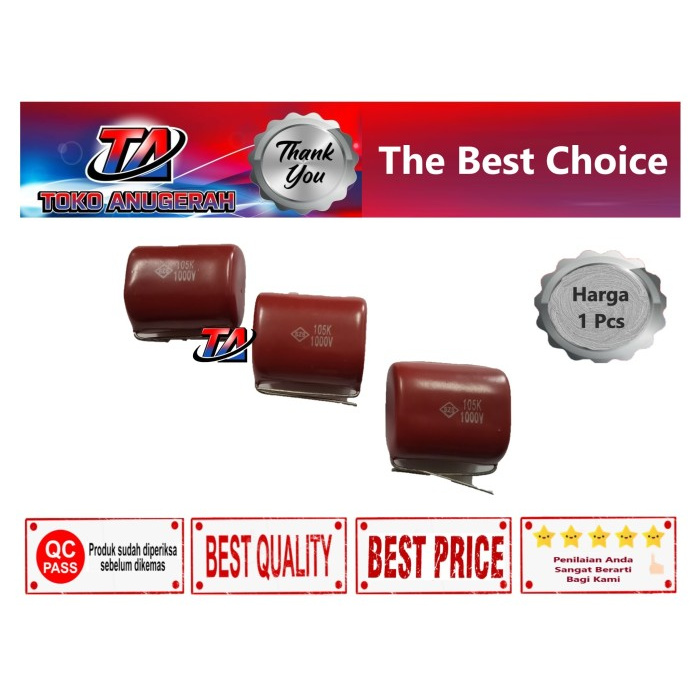 KAPASITOR 105K 1000V SZS KAPASITOR 105K1000V SZS