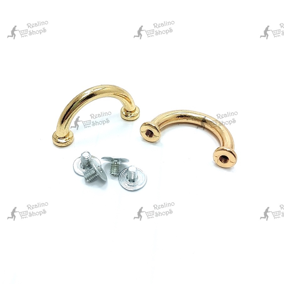 GAWANG OVAL / RING GAWANGAN TAS - 2CM EMAS MUDA