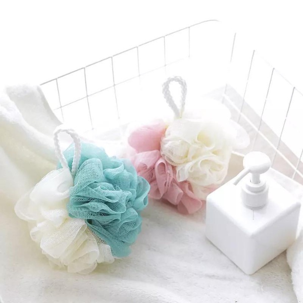 Bath Puff Spons Mandi Jaring Gantung Shower Puff Sponge Mandi Busa Jaring Bath Ball Shower Flower TERMURAH TERLARIS