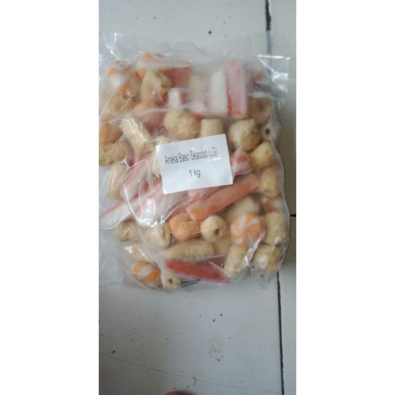 bakso ikan mix seafood curah  / macam olahan ikan cedeaa