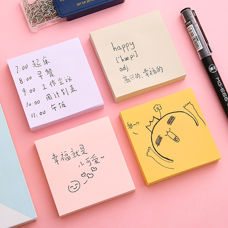 100 Lembar Sticky Note Warna Pastel Untuk Buku Tamu