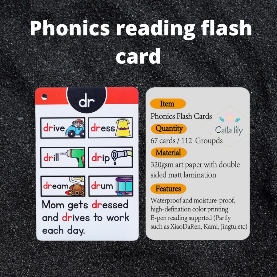 F86 phonics reading flash card belajar membaca 67 kartu pintar Ready