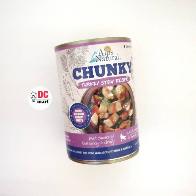 Alps Natural CHUNKY Wet Dog Food 415Gr / Makanan Daging Basah Anjing