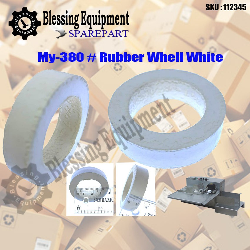 

MY-380 Sparepart Rubber Whell White Solid-Ink Coding