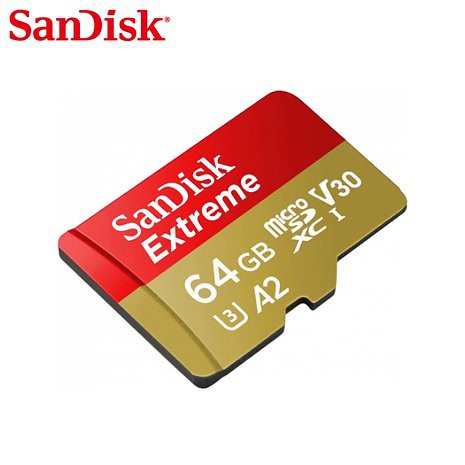 SANDISK Extreme A2 Micro SD Card for Mobile Gaming 64GB 160MBps