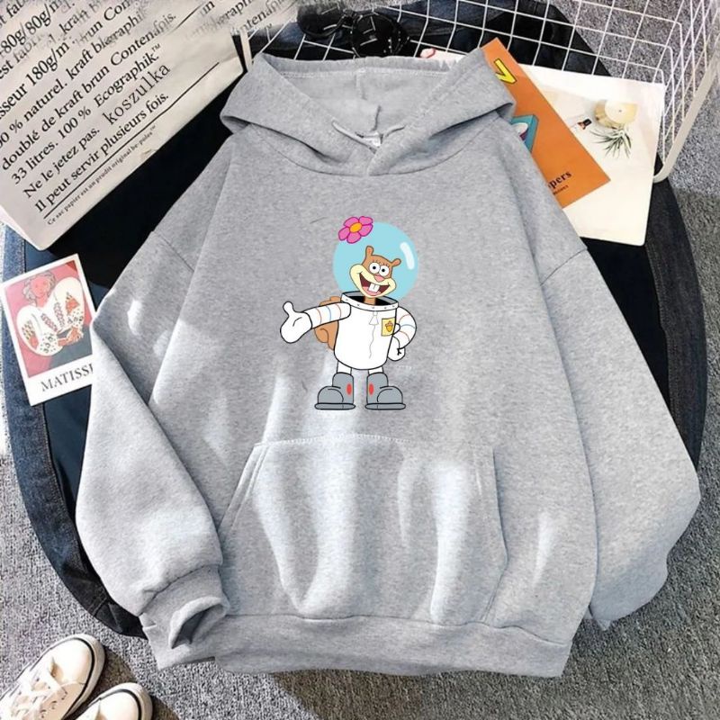 Nickelodeon Spongebob Patrick Hoodie sweter wanita cewek