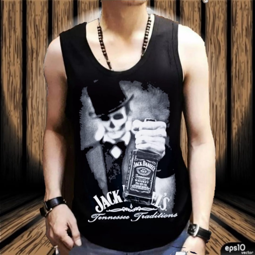 Tanktop Pria - Dalaman Distro - Terbaru - Murah - Tanpa Lengan - Atasan