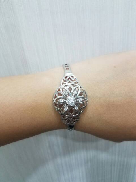 Gelang kroncong mata silver 925 | gelang kroncong perak asli