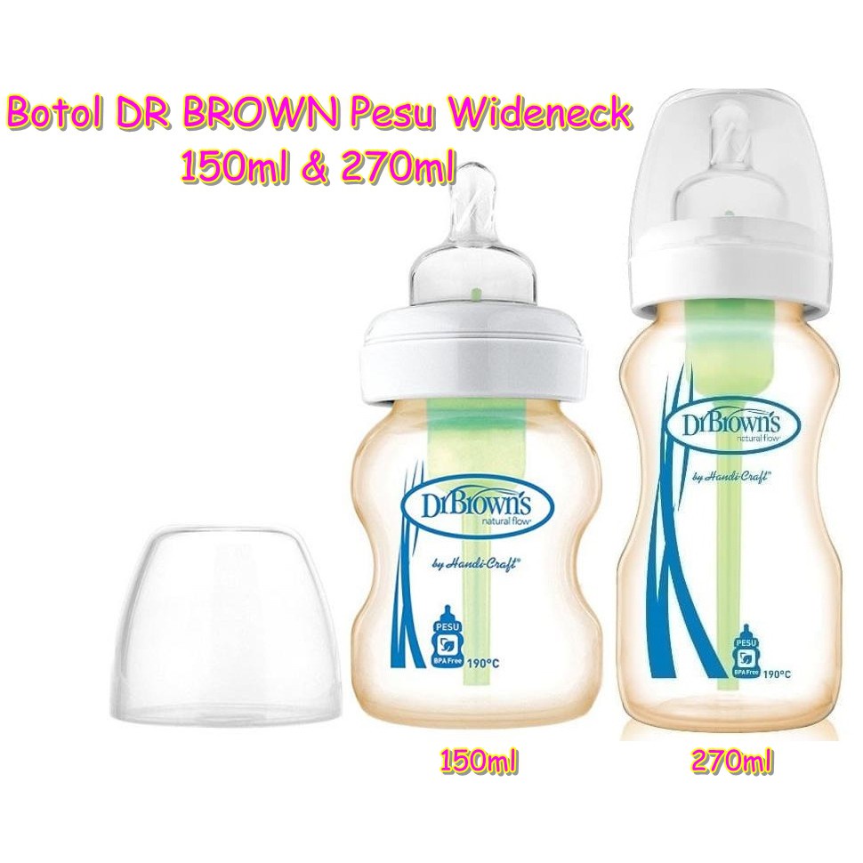 DR.BROWNS PESU OPTIONS PLUS WIDE NECK BABY BOTTLE / BOTOL SUSU BAYI