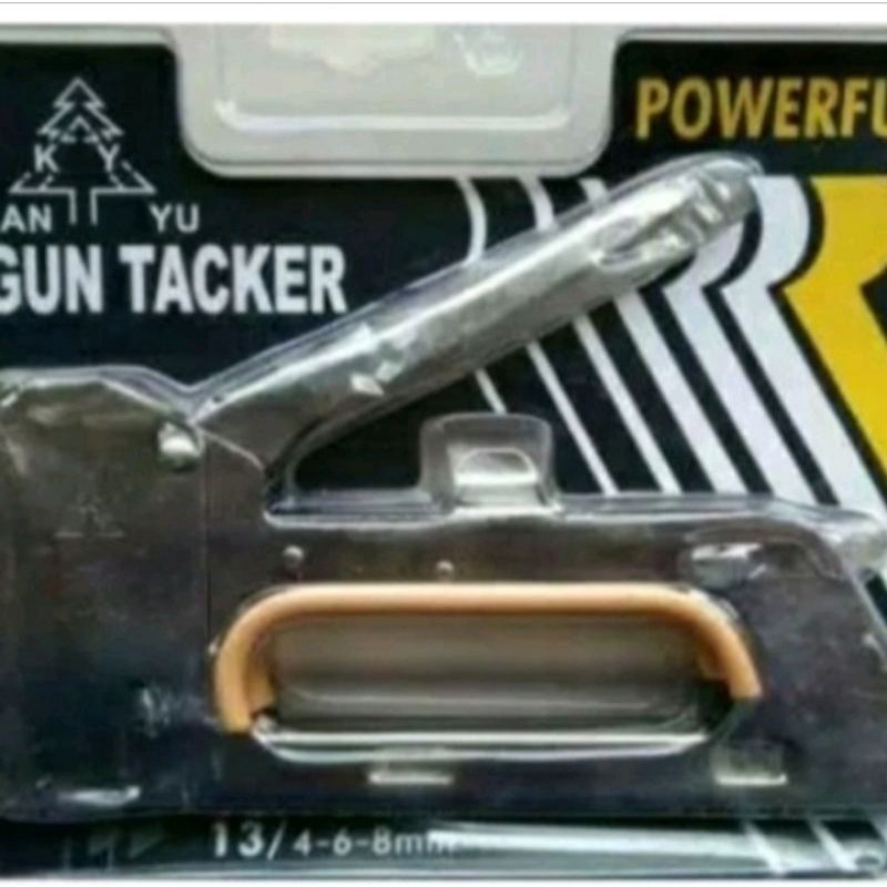 Stapler Tembak / Cekrekan / Pengokot / Hekter Gun Tacker / Staples Sofa, Staples Jok, Dekor Seteples steples Motor Plus isi