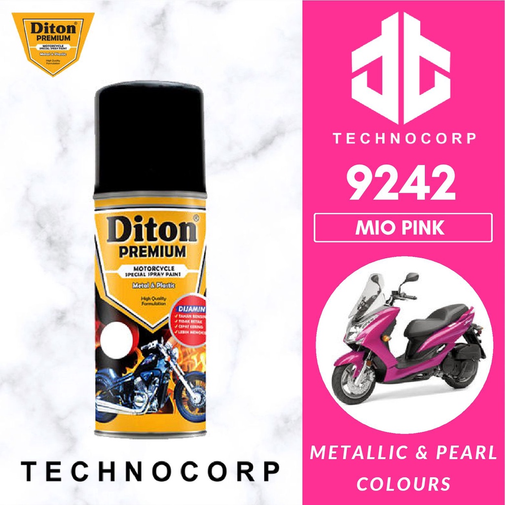 

Cat Semprot DITON PREMIUM 9242 MIO PINK / YAMAHA MIO PINK METALLIC