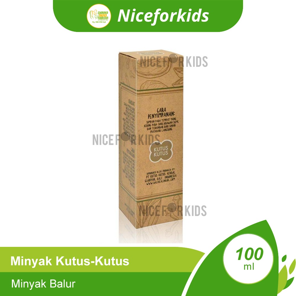 ORIGINAL Minyak Kutus-Kutus Minyak Balur Organik 100 ml / Minyak Gosok / Minyak Obat Herbal