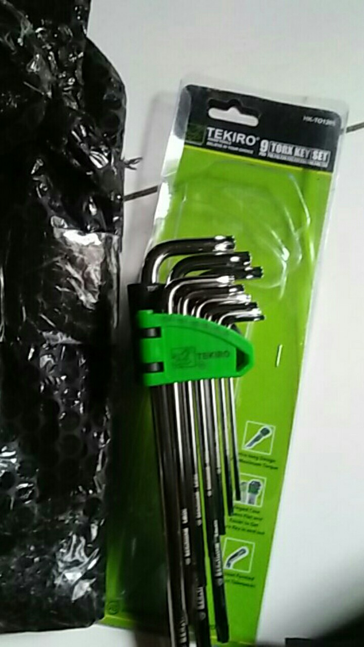 Tekiro Kunci L Bintang Panjang Tanpa Lubang 9 Pcs Torx Set 9 Pcs Termurah Berkualitas