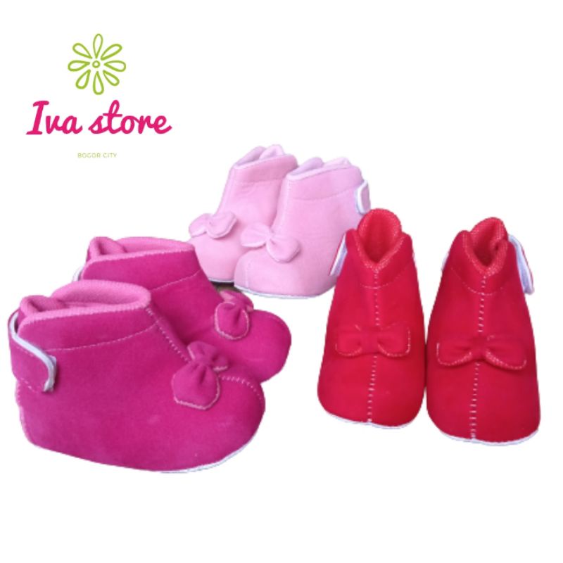 Sepatu bayi perempuan boot pre walker lucu free bungkus kado