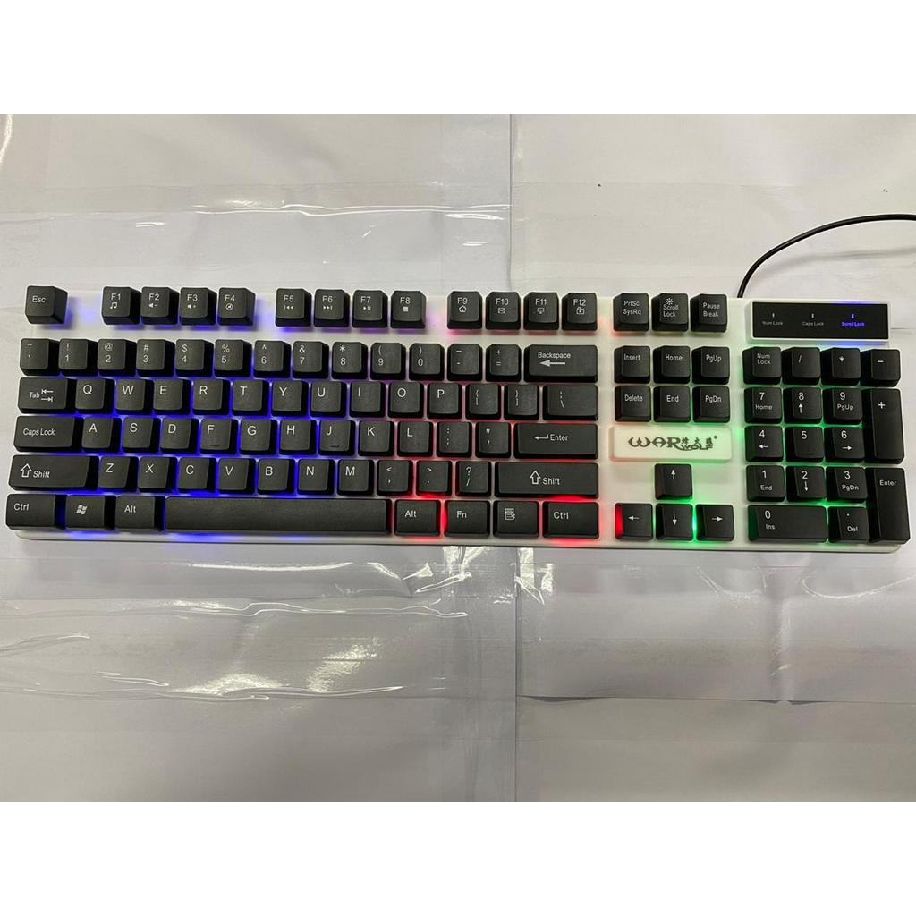 Warwolf Keyboard Gaming FK-109 white