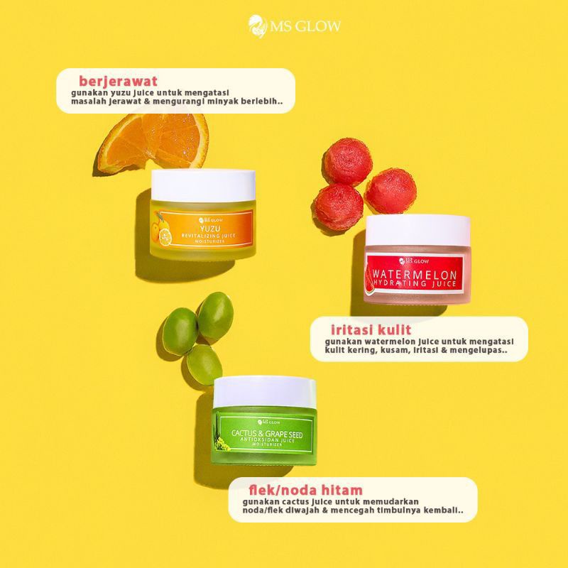 Hydrating moisturizer msglow juice MSGLOW Yuzu cactus watermelo