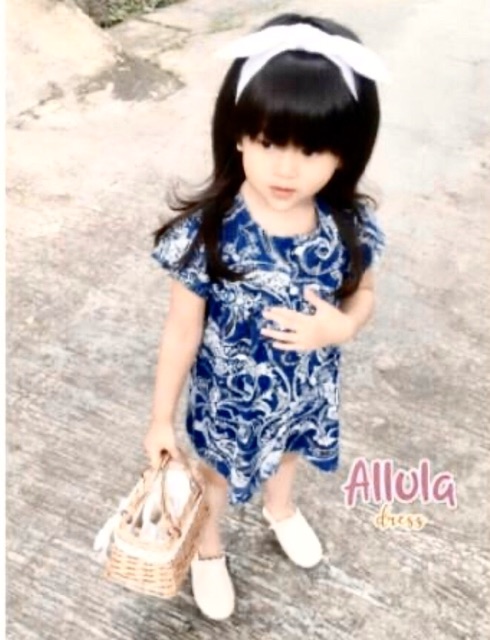 Alula dress my bee untuk anak usia 1-5/6 tahun dress mybee alulla nablfashion